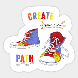 Colorful sneakers Sticker